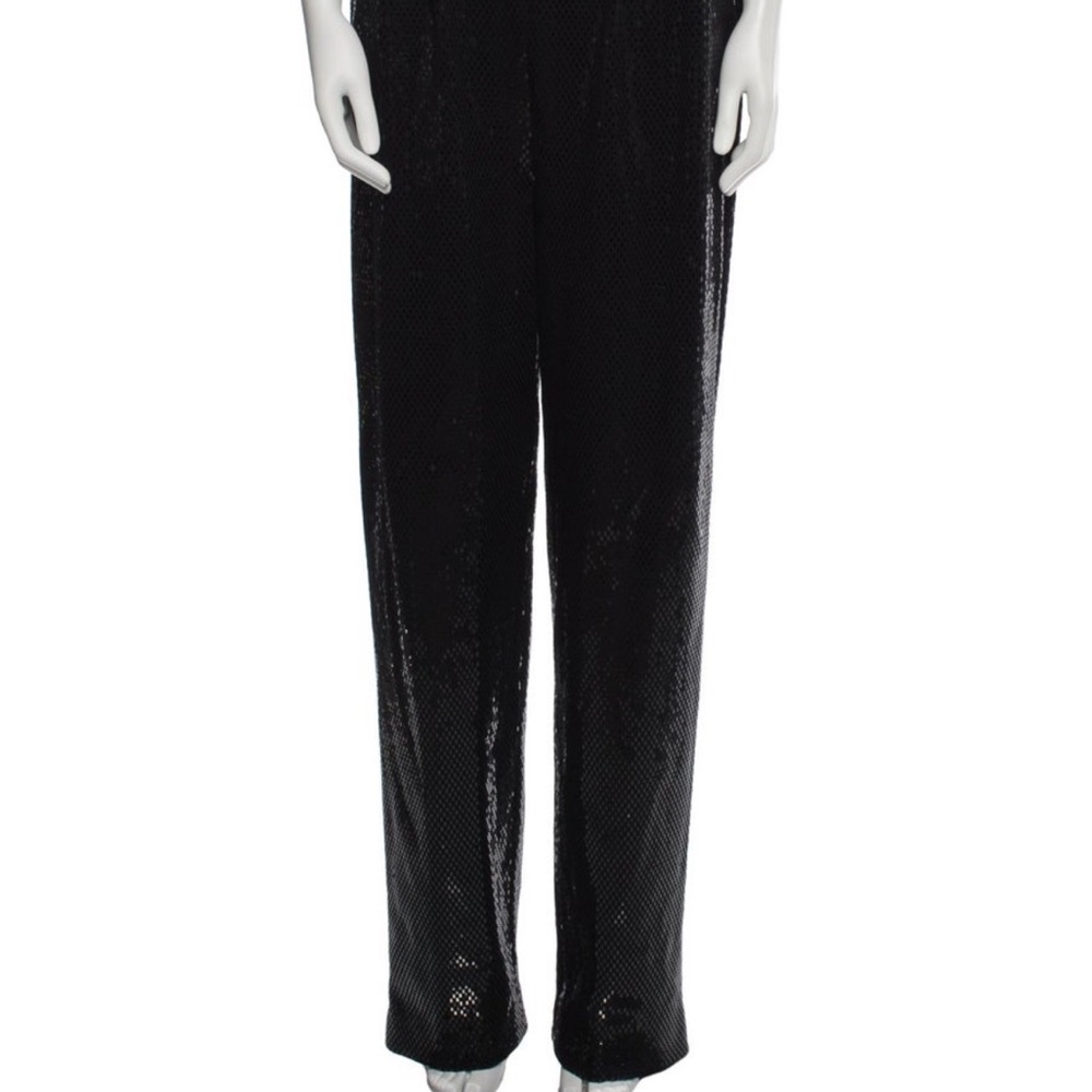 Elegant Black Sequin Pants